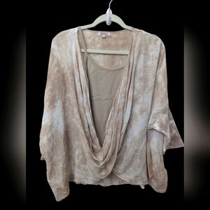 Badgley Mischka Dolman Drape Top